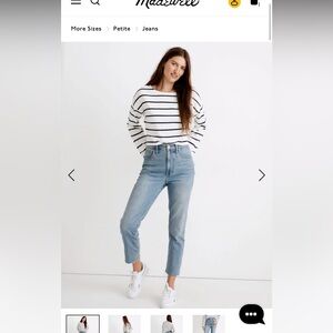 Madewell The Petite Perfect Vintage Jean in Ellicott Wash